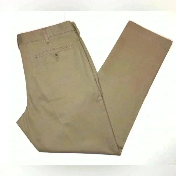 LANDS’ END men’s Slim Fit Khaki Pants Size- 33 - Picture 6 of 9